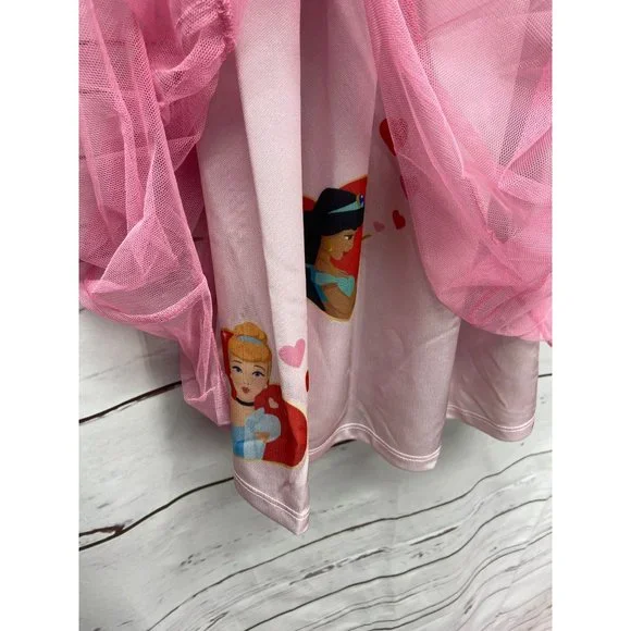 Disney Beautiful Pink‎ Princess Shimmery Tulle Fancy Nightgown, Size 2T - Picture 5 of 10